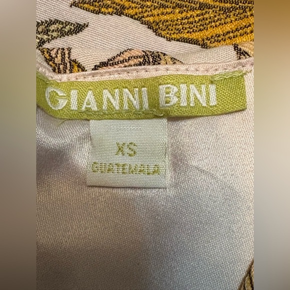 Gianni Bini Beckham Cutout Sheath Dress Size XS Jacquard Floral Fabric With Slit - Picture 7 of 14